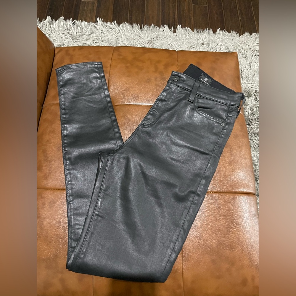AG Adriano Goldschmied Black High Waisted Jeans